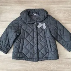 BeBe グレー キルティングジャケット 100cm