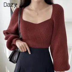 ハートネック　ニット