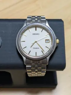 SEIKO 新品電池 美品 腕時計 レディース 7N82-6D80 チタニウム - メルカリ