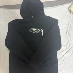STUSSY WEAR プルオーバー パーカー ブラック