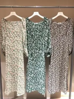 FRAY I.D 18年モデル/ロングパフスリーブワンピース