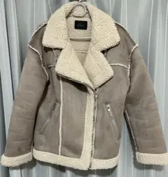 最終お値下げ　clear ボア裏地 レザー風 ジャケット