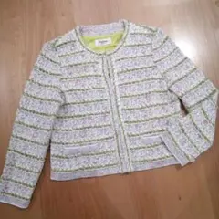 新品Seninonセニノン ノーカラーニットジャケット　イデム