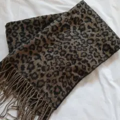 レオパード柄マフラー