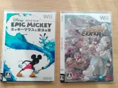 「 Wii 2本セット」 エピックミッキー と アースシーカー