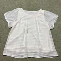 美品です⭐︎any sis ストライプ 半袖ブラウス