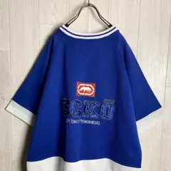 Echo エコー 刺繍 ビッグロゴ 半袖 オーバーサイズ Tシャツ ゲームシャツのサムネイル