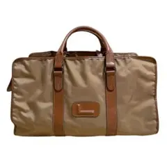 LANCEL ランセル ボストンバッグ ナイロン ブラウン