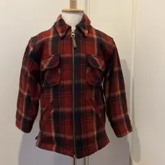 GAPキッズヴィンテージチェック柄裏ボア フランネルジャケットS(5〜6歳)