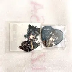悪魔執事と黒い猫 ハート缶バッジ アモン ナンジャ あくねこ くじ