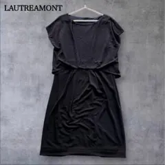 LAUTREAMONT ノースリーブ ひざ丈ワンピース フレンチスリーブのサムネイル