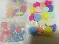 ハート型ビーズ 、ベアー夜光などお纏め売り