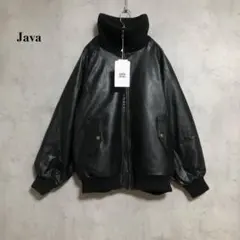 新品　Java コラボ　リブタートル フェイクレザー オーバーサイズ ジャケット