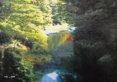 m*i様 風景画◆水辺◆新品 美品【水性絵具/アクリル/色鉛筆】◆防水&丁寧梱包 風景画◇水辺◇新品 美品【水性絵具/アクリル/パステル等】◇防水&丁寧