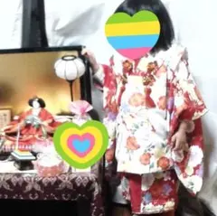 3歳お祝着「着物・被布コート」