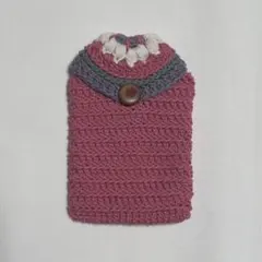 ハンドメイド　かぎ針編み　ポーチ