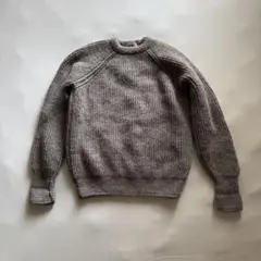 L.L.Bean ウール混紡リブ編みセーター モカ