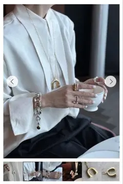 【CHIEKO+】チエコプラス bonheur necklace goldのサムネイル