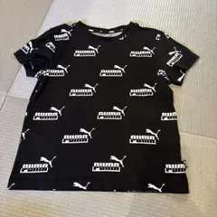 PUMA ロゴプリント ブラック Tシャツ　130