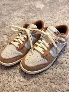 NIKE DUNK LOW 26cm ベージュ ブラウン スエード ダンク ロー