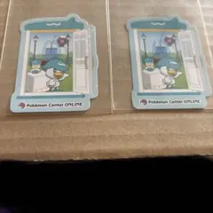 ポケセン　ミニゲーム　クワッス　ステッカー　ホログラム　ノーマル　2点セット