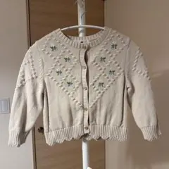 H&M 花柄刺繍 カーディガン