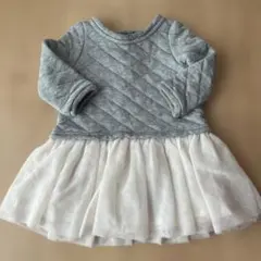 babyGap ワンピース 12-18ヶ月 グレー/ホワイト