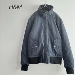 H&M エイチ・アンド・エム　MA-1 中綿ジャケット　ブルー