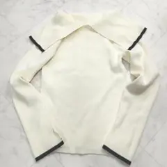 極美品　未使用級　アーバンリサーチロッソ　2way ネックバイカラーケープニット