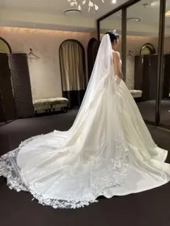 シングルロングベール　刺繍