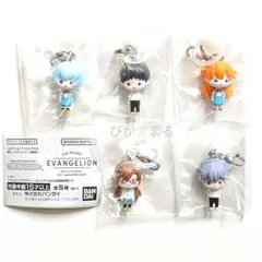 エヴァンゲリオン　めじるしアクセサリー　全5種類コンプリートセット　ガチャ