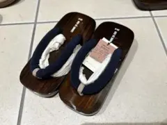 COMME CA ISM 子供用下駄 L (20cm) ネイビーのサムネイル