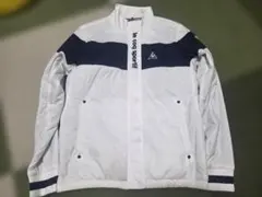le coq sportif ゴルフジャケット M ホワイト/ネイビー