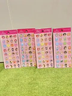 【新品】ディズニープリンセスストーンシール　4枚