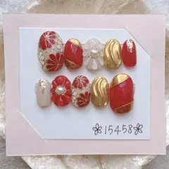 No.7 ネイルチップ〈現品〉15458 成人式 卒業式 前撮り 振袖 袴