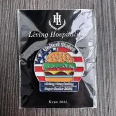 大阪関西万博 United States バーガー ピンバッジ