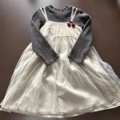 petit main 長袖ワンピース　120cm