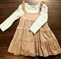 プティマイン　長袖ワンピース 　１００cm