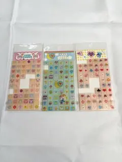 平成当時タイルシールセット 3種類　平成女児ブーム　平成レトロ　まとめ売り