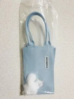 台湾Starbucks 猫しっぽ ミニトートバッグ ライトブルー 台湾限定 新品のサムネイル