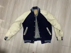 (古着)70s USA製 golden bear レザースタジャン　短丈ブルゾン