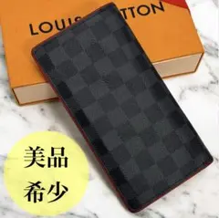 ルイヴィトン　美品　ダミエ　グラフィット　ポルトフォイユ　ブラザ　長財布　レアのサムネイル