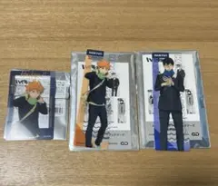 ハイキュー　日向翔陽　影山飛雄　冬制服　クリアカード　クリアブックマーク