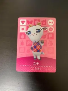 242 amiiboカード どうぶつの森 ユキ アミーボカード