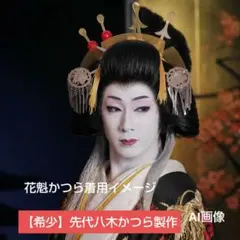 希少品八木かつら製 花魁兵庫かつら 日本舞踊 大衆演劇かつら 舞台