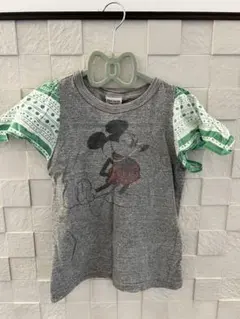 デニムダンガリー ミッキーマウス Tシャツ 120cm