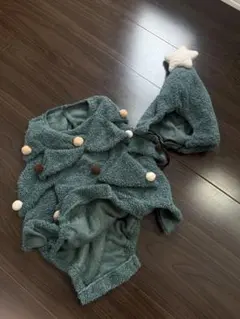 3coins クリスマスツリー風　コスチューム　ロンパース　80-90 スリコ