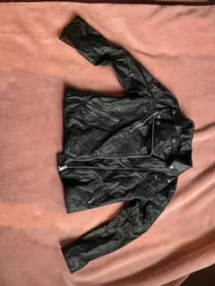 黒 レザージャケット ライダース　UNIQLO Sサイズ