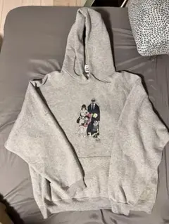 子煩悩レスラー パーカー グレー XL