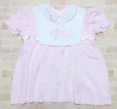 美品　旧タグ　レトロ　ファミリア　スタイ付き　ニット　ワンピース